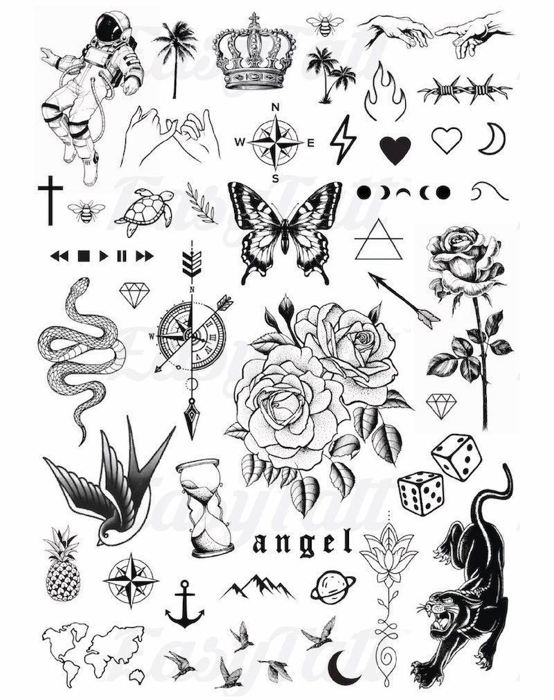 TMISHION 111 Page Tattoo Stencil, Liner Shader Cute Animal India | Ubuy